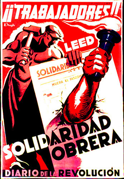 E. Vicente: Solidaridad Obrera Diario de la revolución